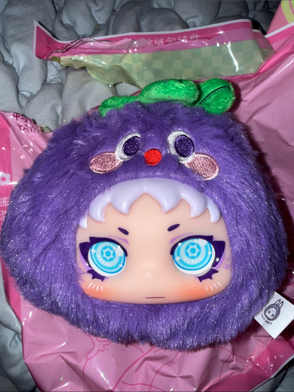 Yaya Fresh Fruits Zipper Bag Pendant - Mangosteen